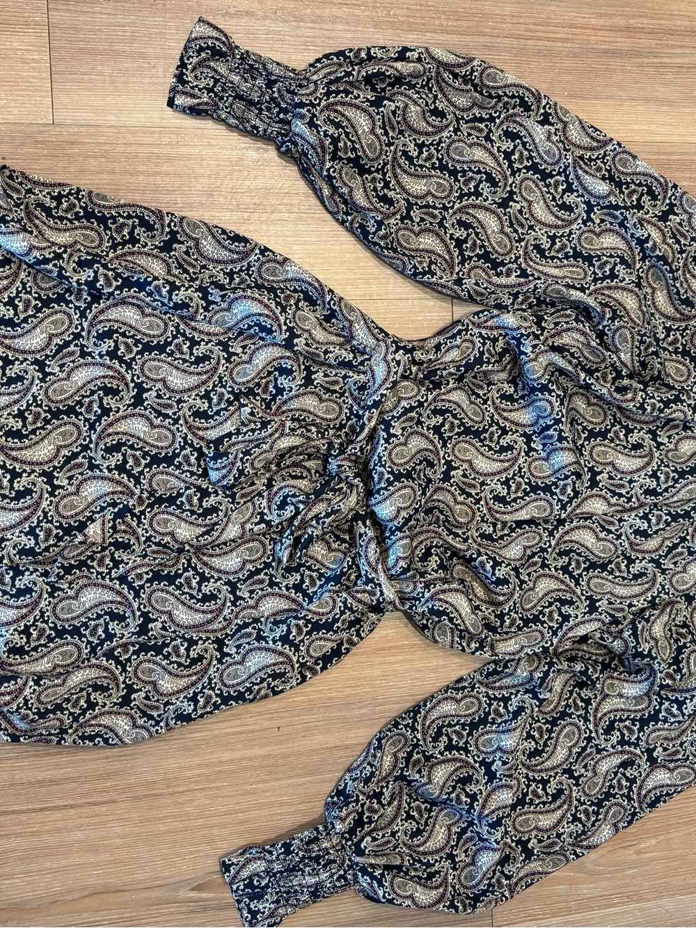 Banana Republic Black Paisley Print Women's Shorts